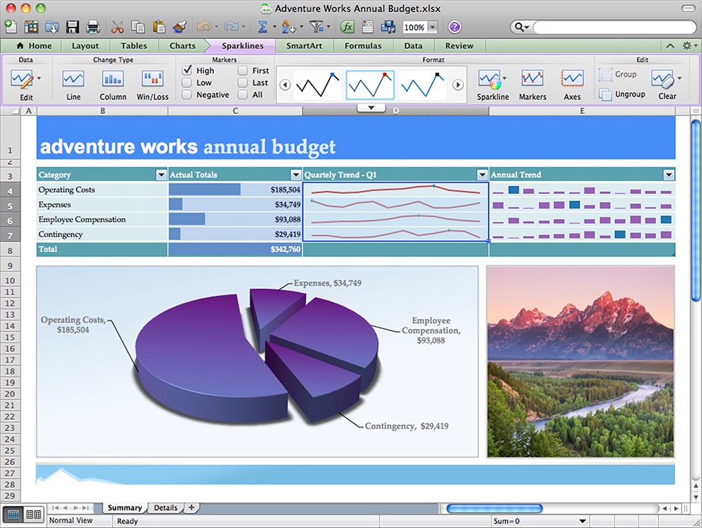 microsoft excel 2011 mac manufacturer information